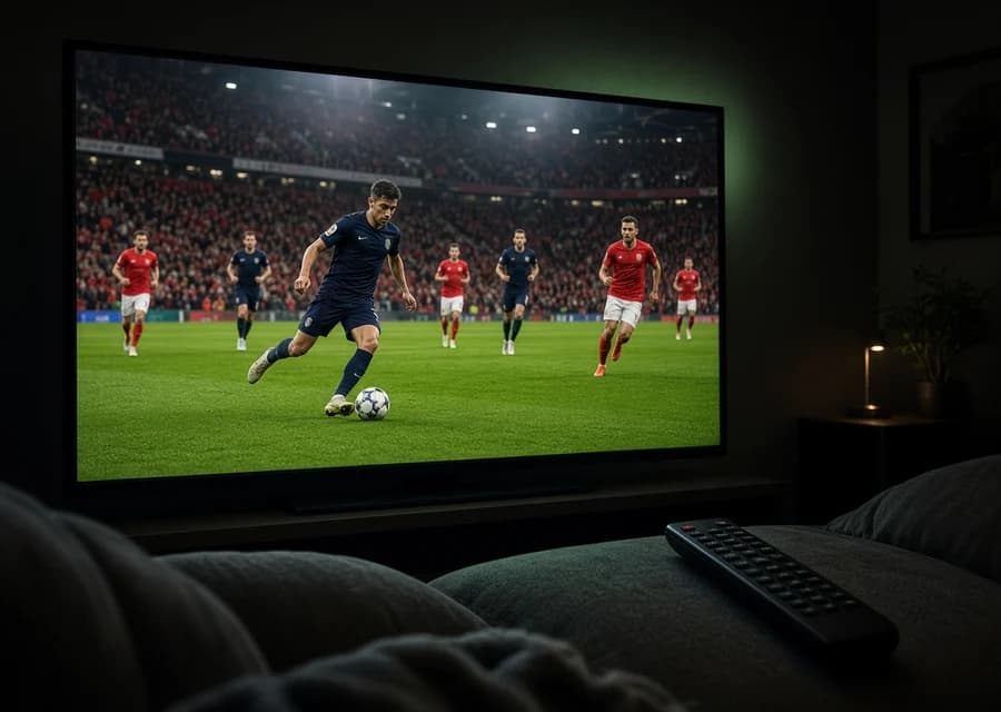 Live-Sport auf dem Wohnzimmer-Fernseher